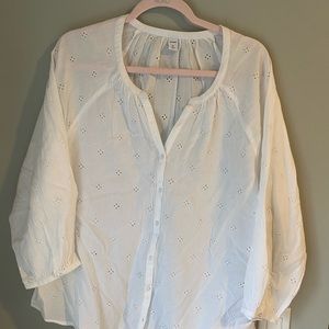 Old Navy White Size XL 100% cotton shirt